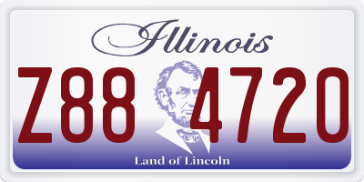 IL license plate Z884720