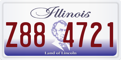 IL license plate Z884721