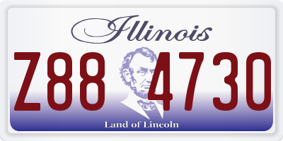 IL license plate Z884730