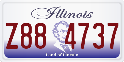 IL license plate Z884737