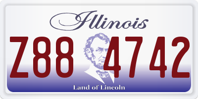 IL license plate Z884742