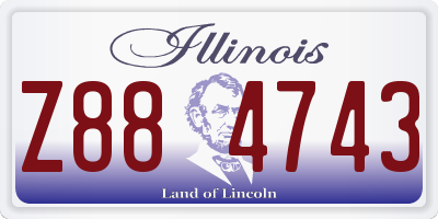 IL license plate Z884743