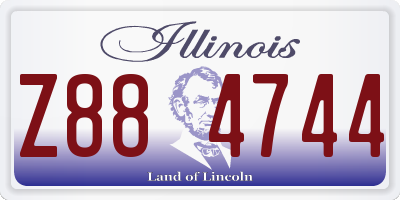 IL license plate Z884744