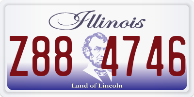 IL license plate Z884746