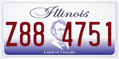 IL license plate Z884751