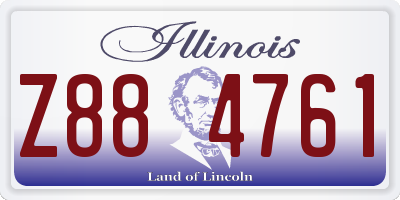 IL license plate Z884761