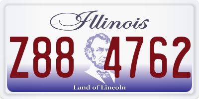 IL license plate Z884762