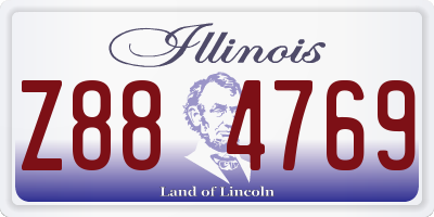 IL license plate Z884769
