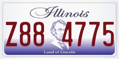 IL license plate Z884775