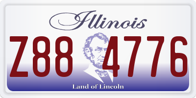 IL license plate Z884776