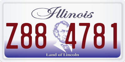 IL license plate Z884781
