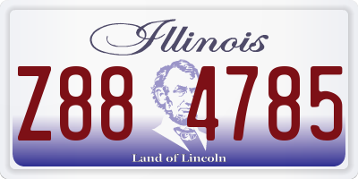 IL license plate Z884785