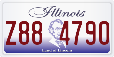 IL license plate Z884790