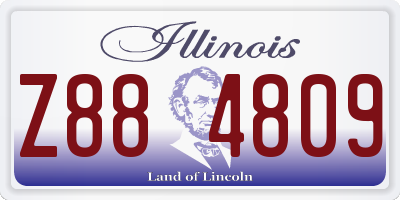 IL license plate Z884809