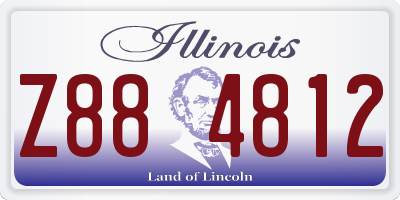 IL license plate Z884812