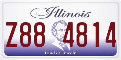 IL license plate Z884814