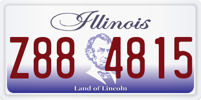IL license plate Z884815