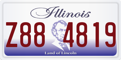 IL license plate Z884819