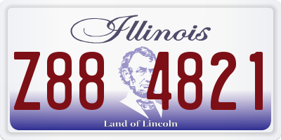 IL license plate Z884821