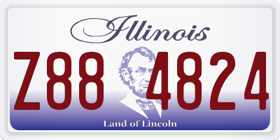 IL license plate Z884824