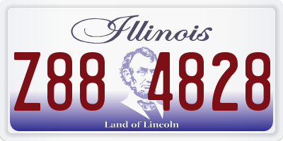 IL license plate Z884828