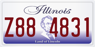 IL license plate Z884831