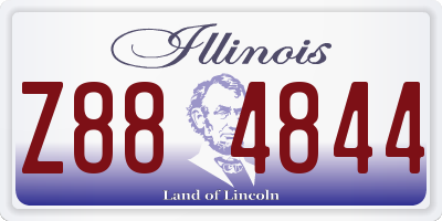 IL license plate Z884844