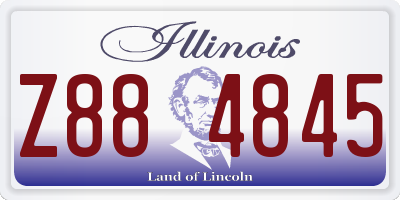 IL license plate Z884845