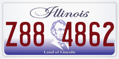 IL license plate Z884862