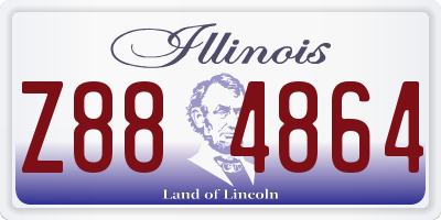 IL license plate Z884864