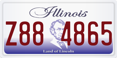 IL license plate Z884865