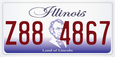 IL license plate Z884867