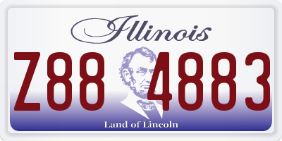IL license plate Z884883