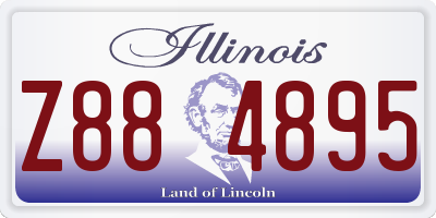 IL license plate Z884895