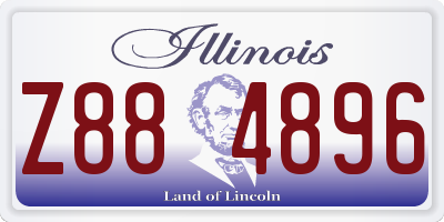 IL license plate Z884896