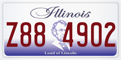 IL license plate Z884902