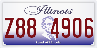 IL license plate Z884906