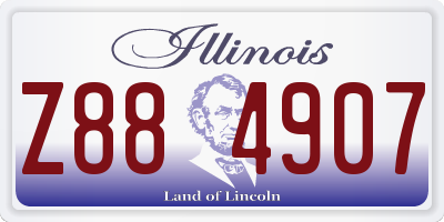 IL license plate Z884907