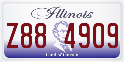 IL license plate Z884909