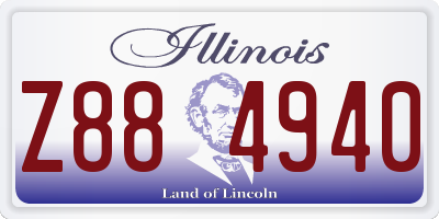IL license plate Z884940