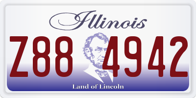 IL license plate Z884942