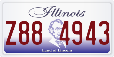 IL license plate Z884943