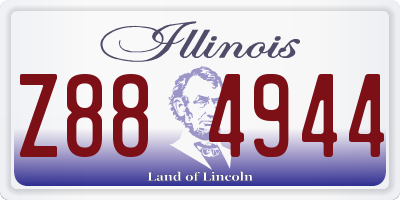 IL license plate Z884944