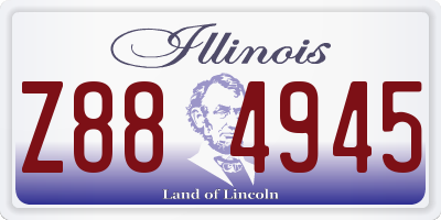 IL license plate Z884945
