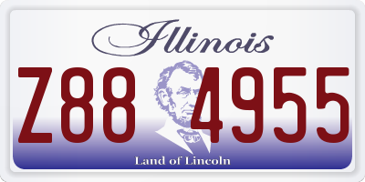 IL license plate Z884955