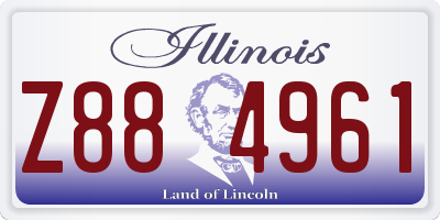 IL license plate Z884961