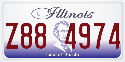 IL license plate Z884974