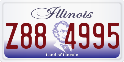 IL license plate Z884995