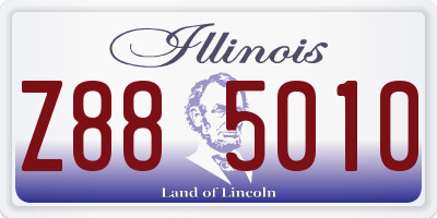 IL license plate Z885010