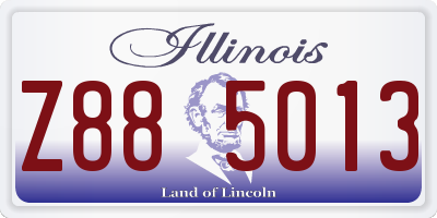 IL license plate Z885013